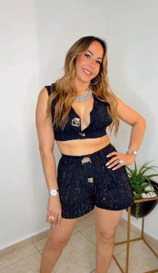 Black Short Set