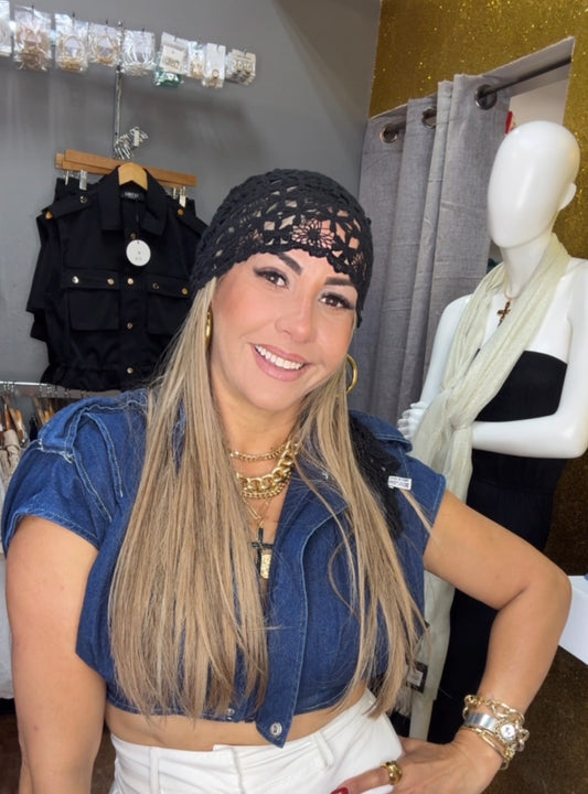 Crochet Boho Cap
