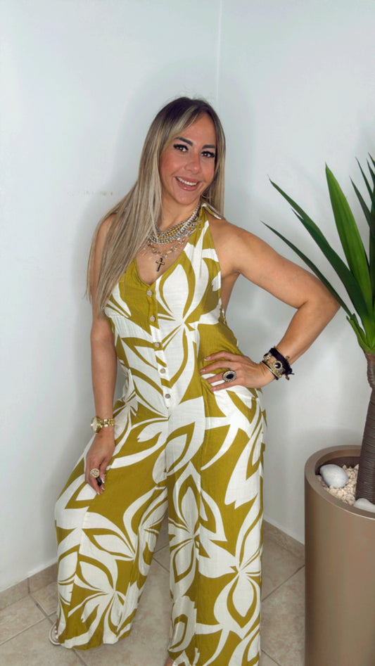Olive And Cream Jumpsuit (VENTA FINAL)