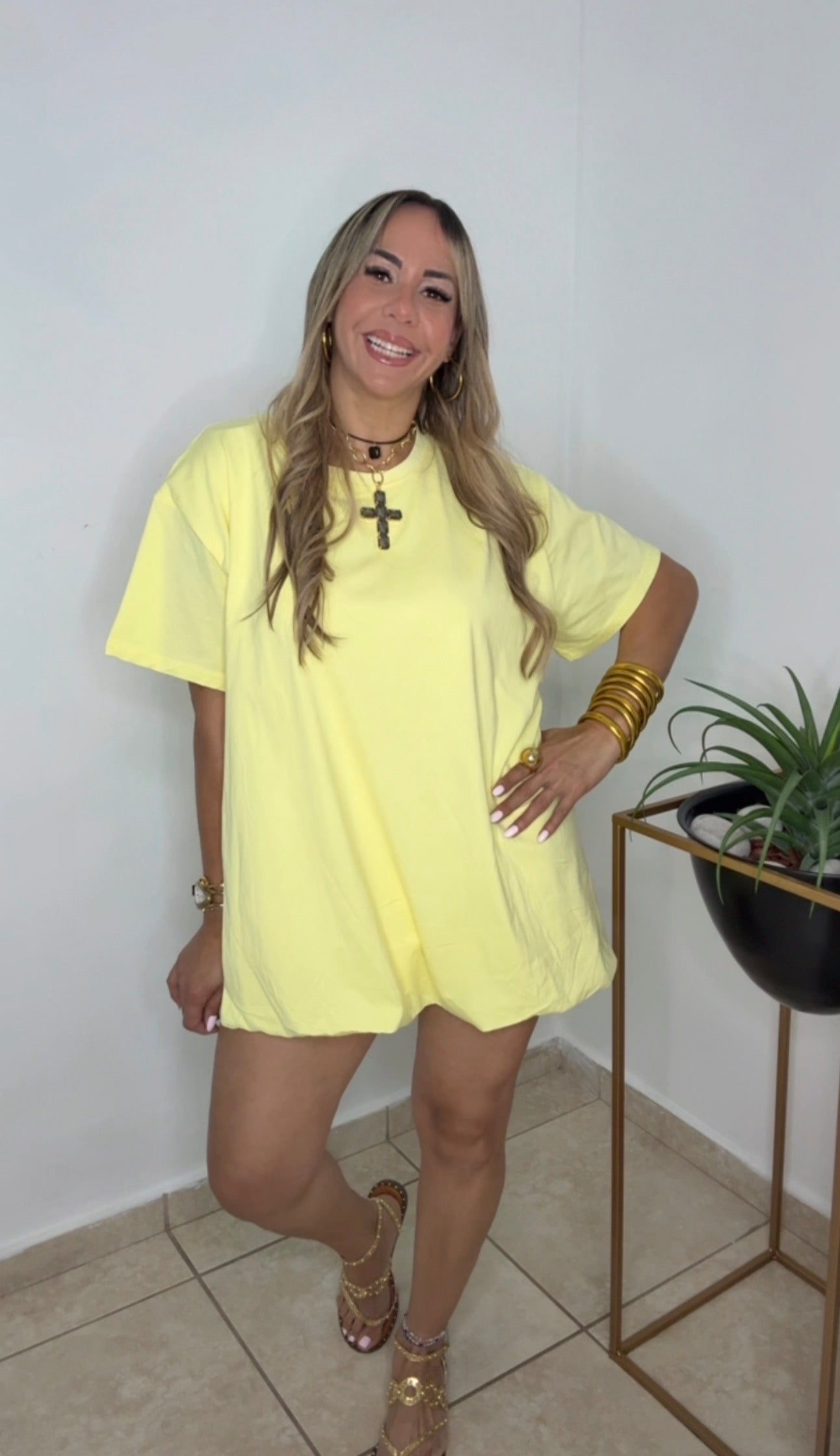 Yellow Bubble Dress