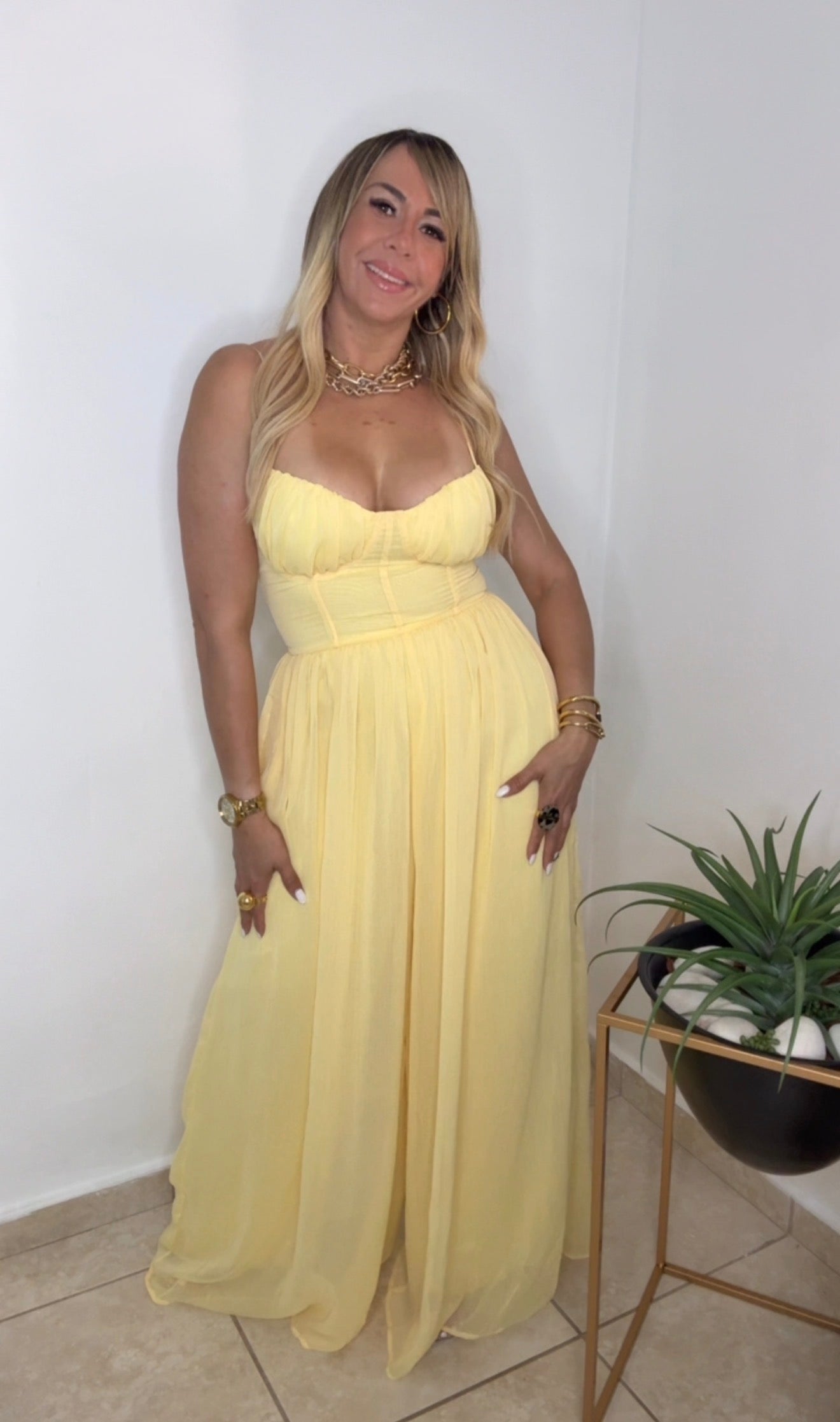 Yellow Summer Vibes Jumpsuit (VENTA FINAL)