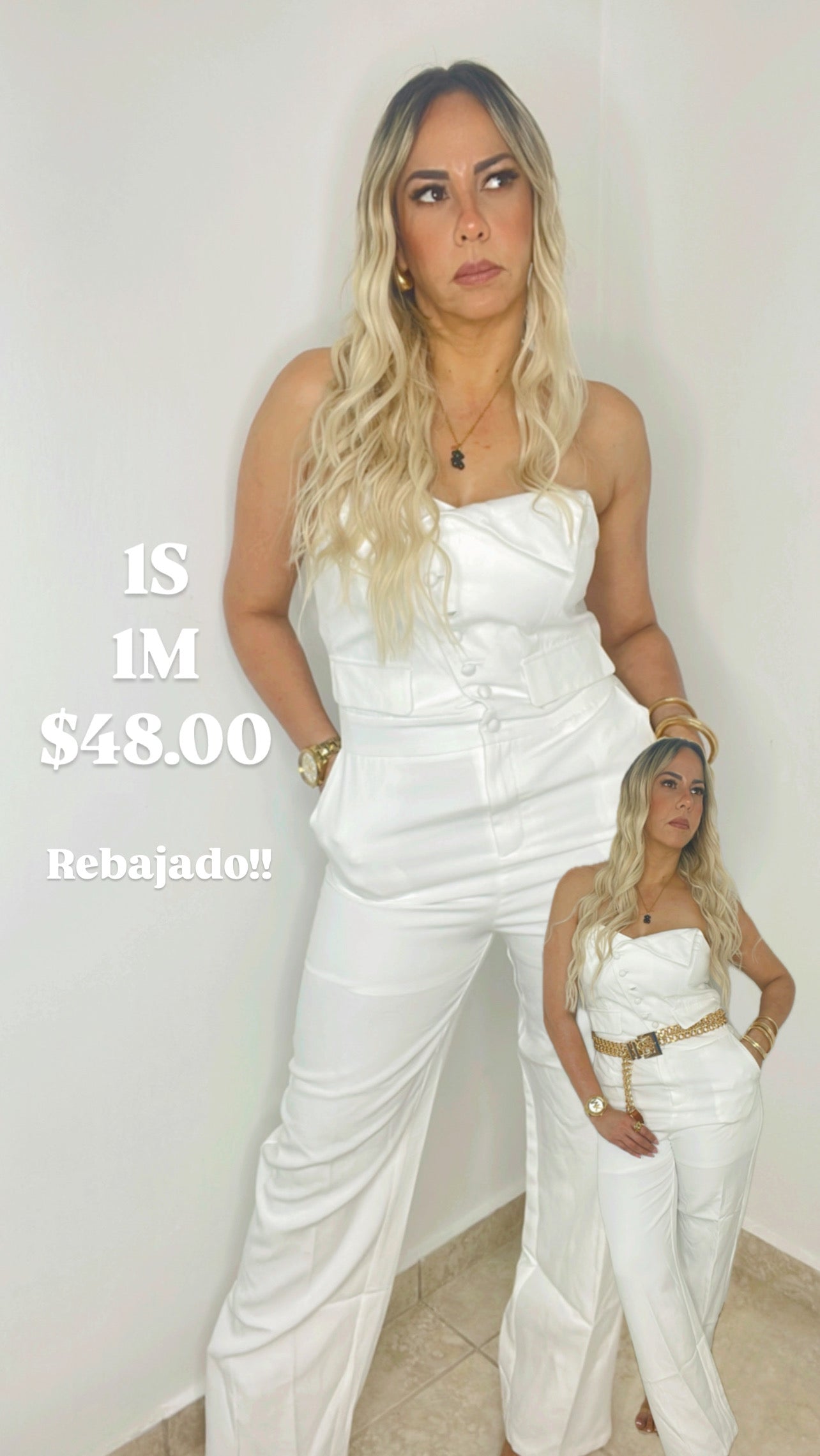 White Classic Jumpsuit