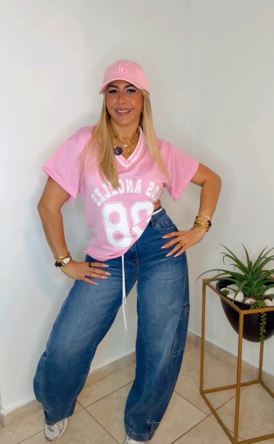 Jersey Number 98 Blouse Oversize