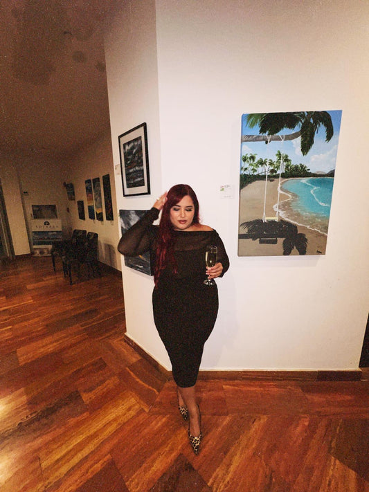 Brown Cocktail Dress