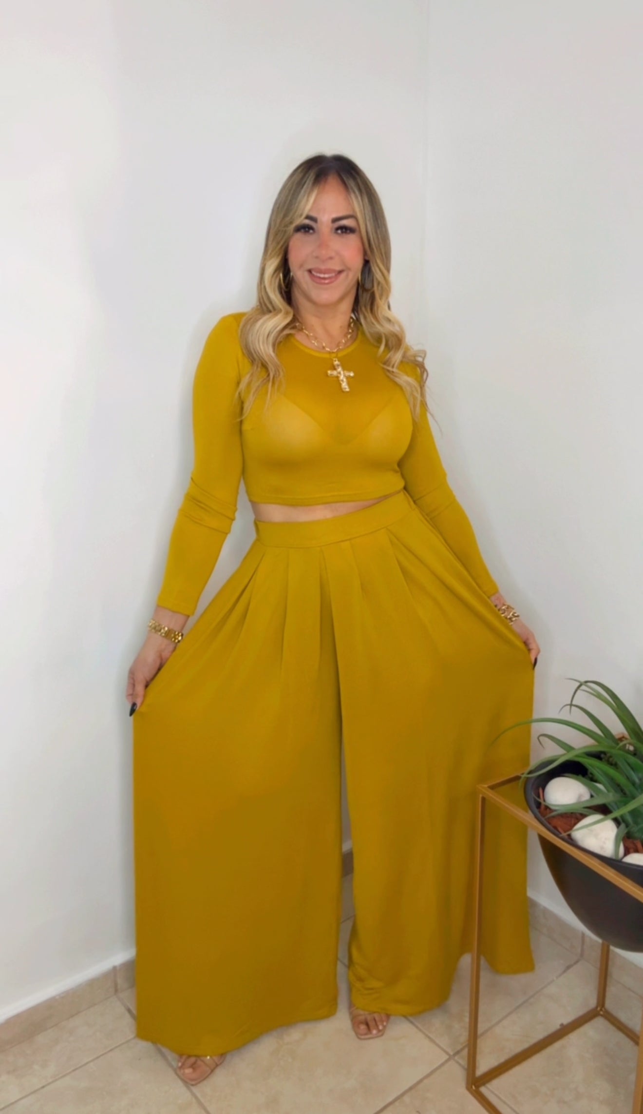 Mustard  Relaxed Fit Set