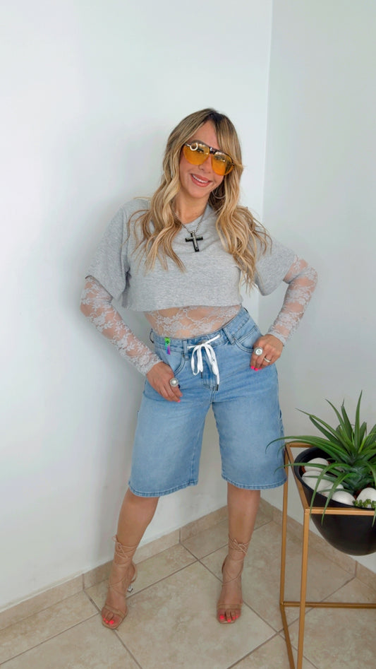 Denim Bermuda