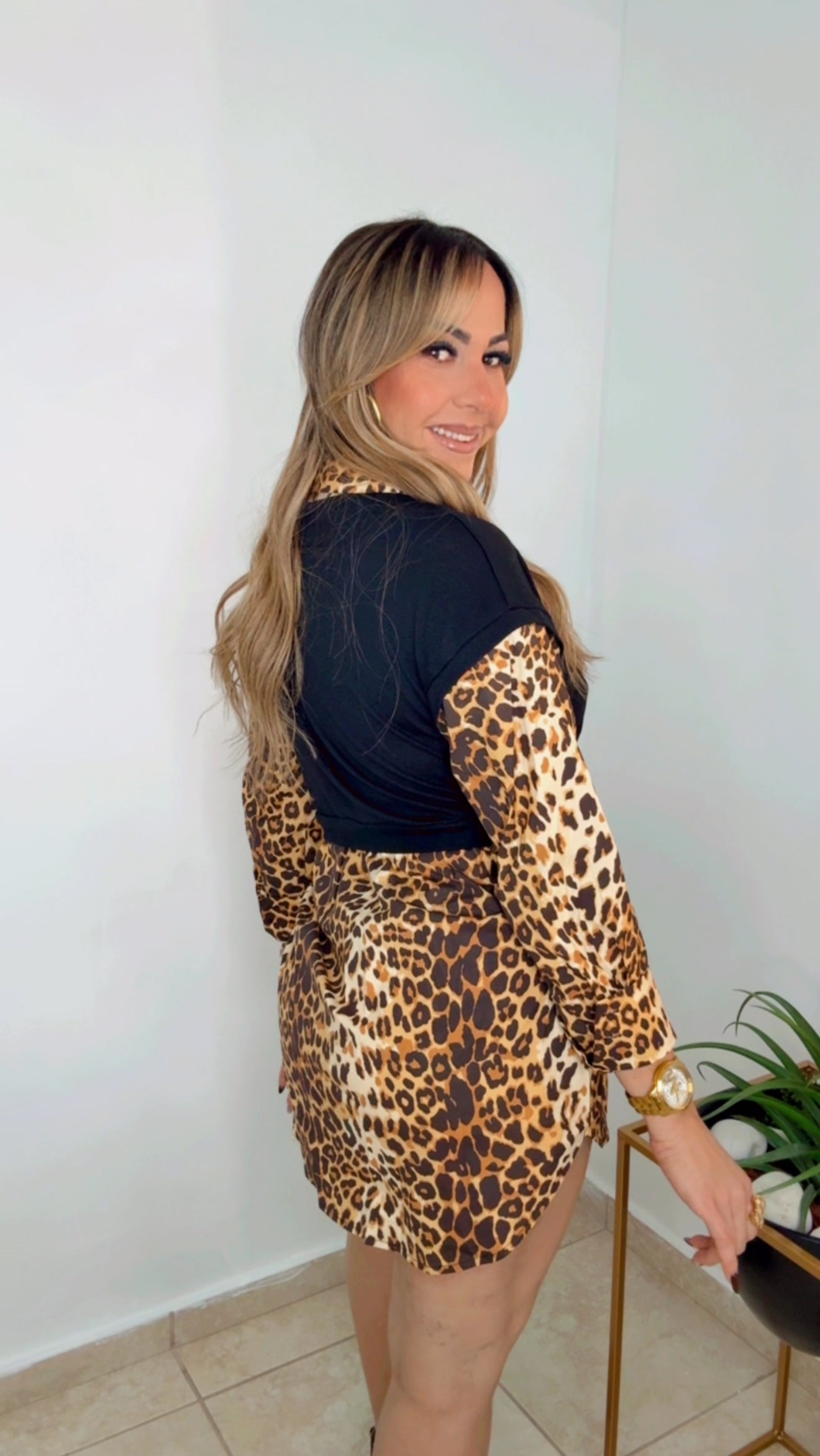 Leopard Dress Shirt