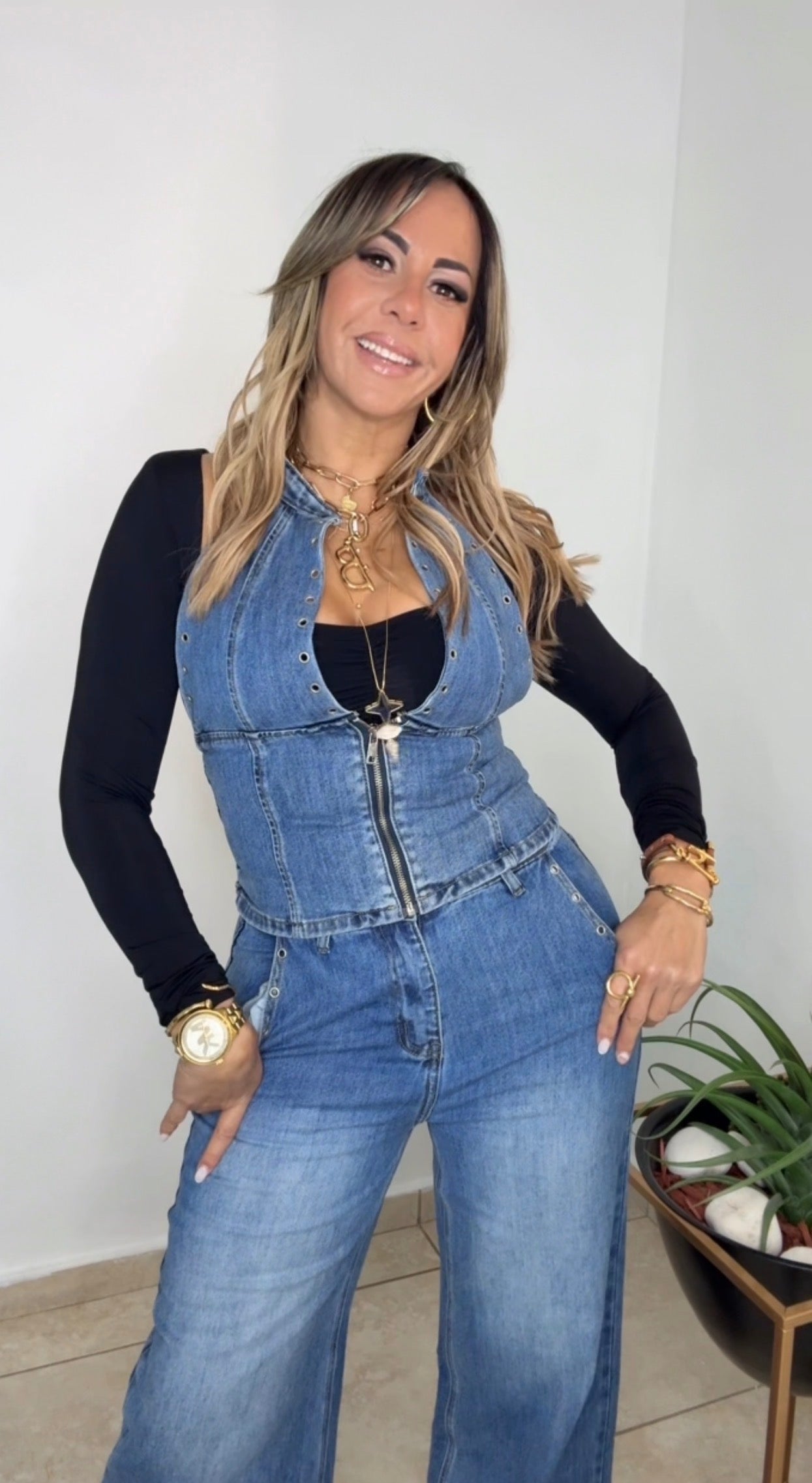 Denim Seduction Set