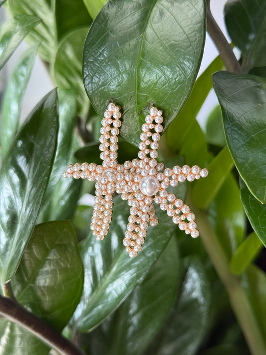 Pearl Star Earrings