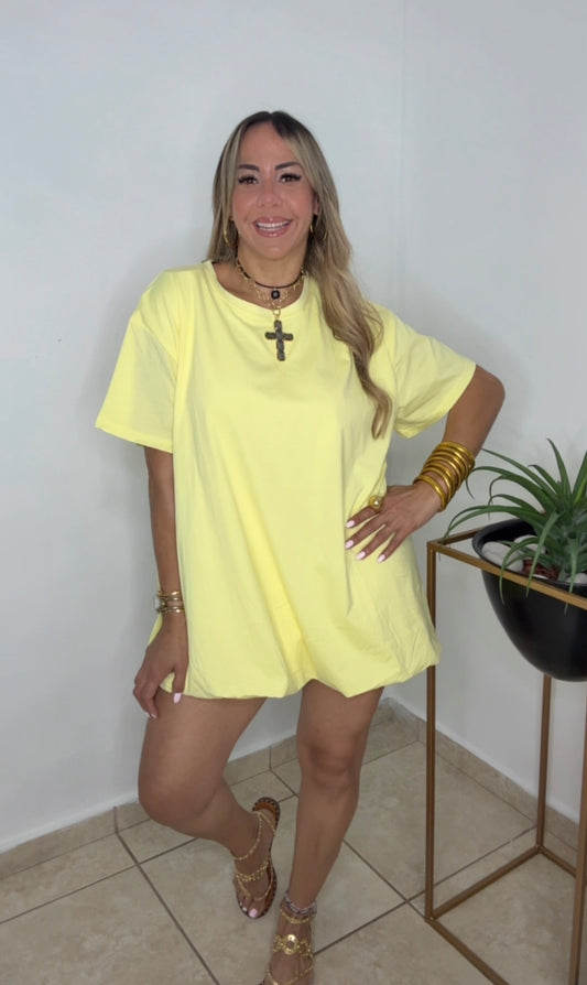 Yellow Bubble Dress
