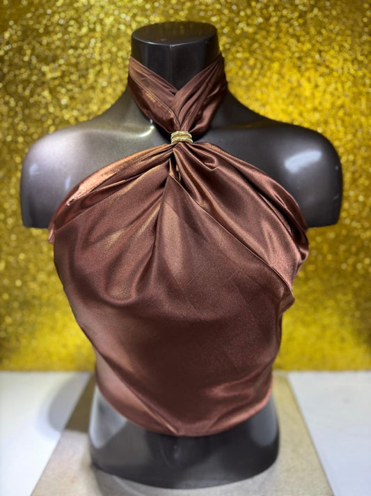 Pañuelo En Satin Brown