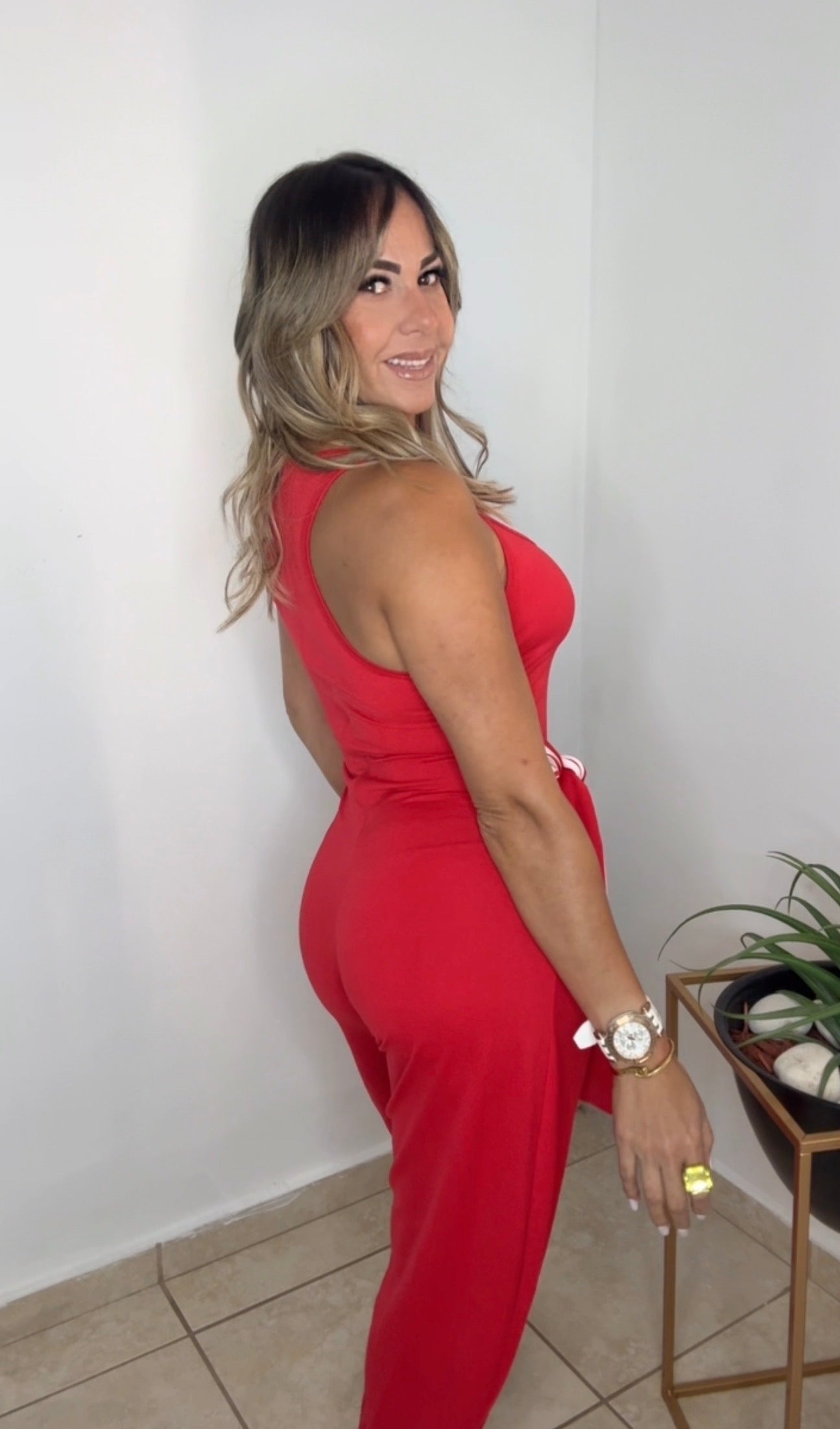 Red Allure Jumpsuit