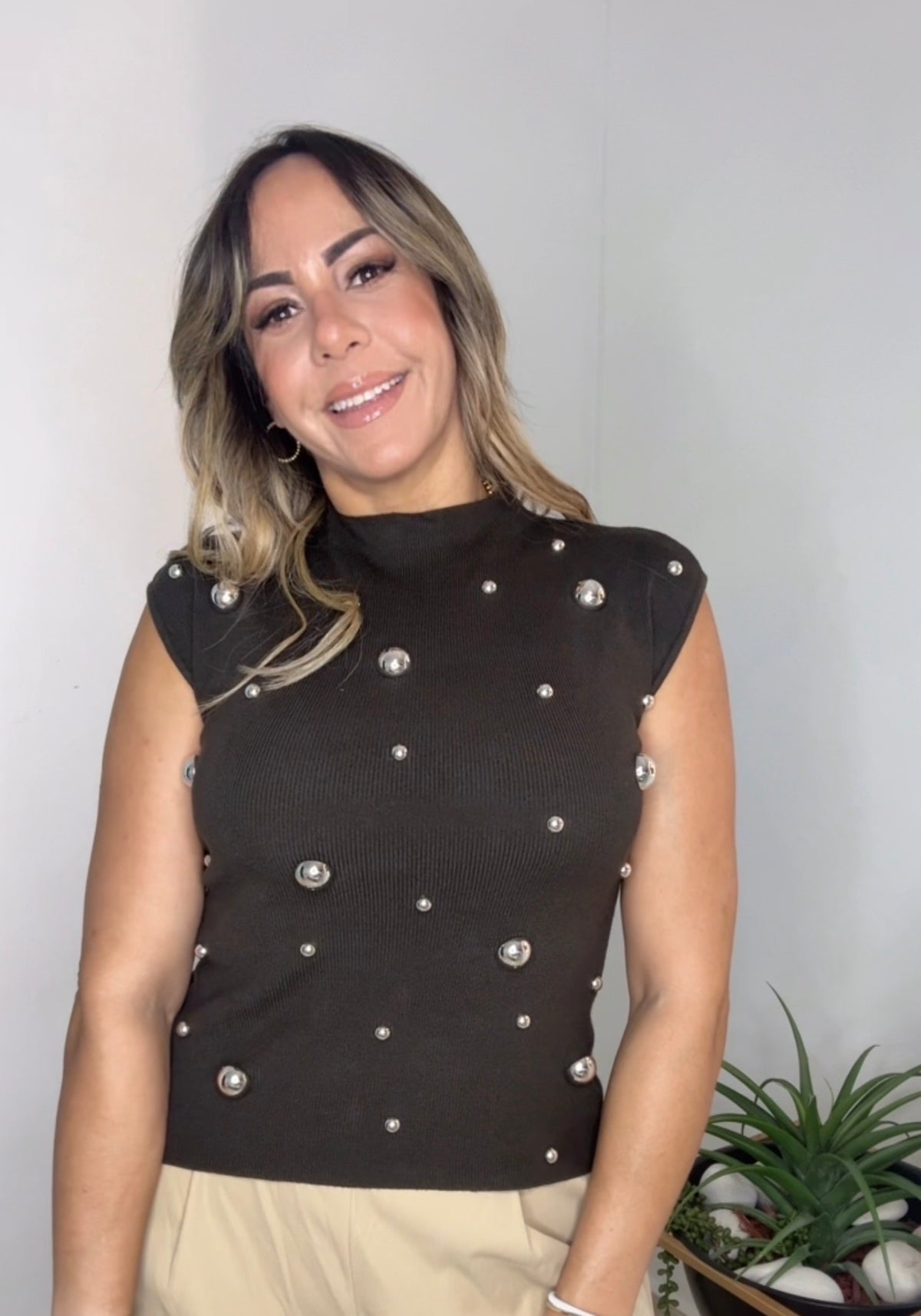 Silver Statement Top