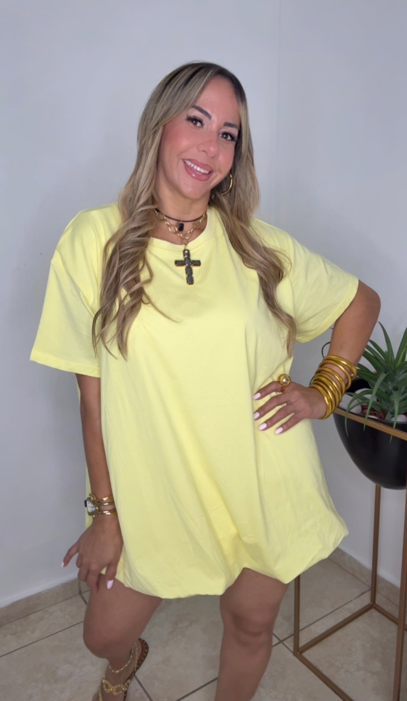 Yellow Bubble Dress