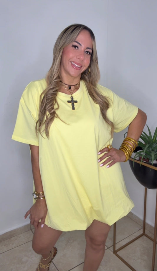 Yellow Bubble Dress