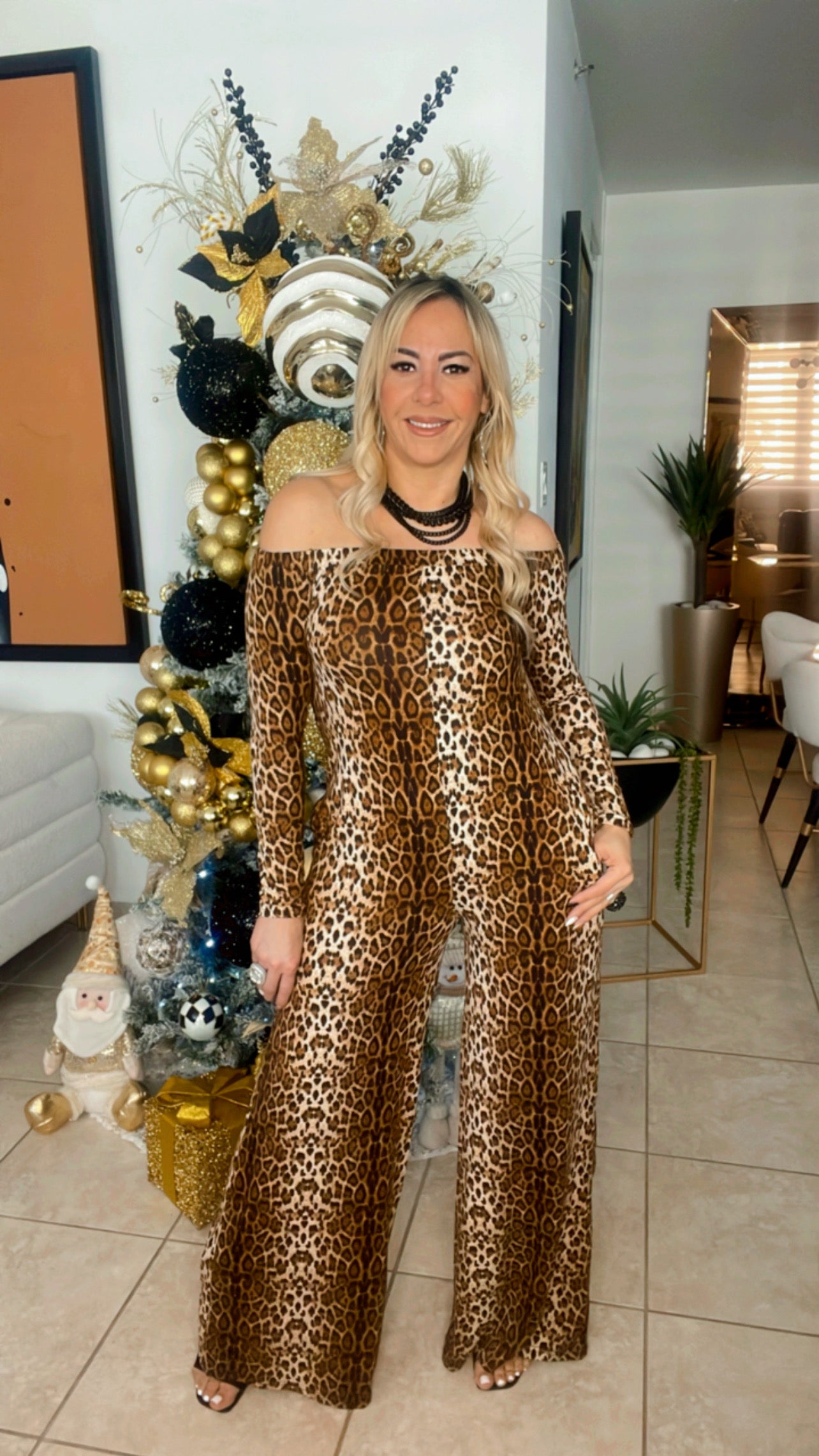 Animal Print Jumpsuit