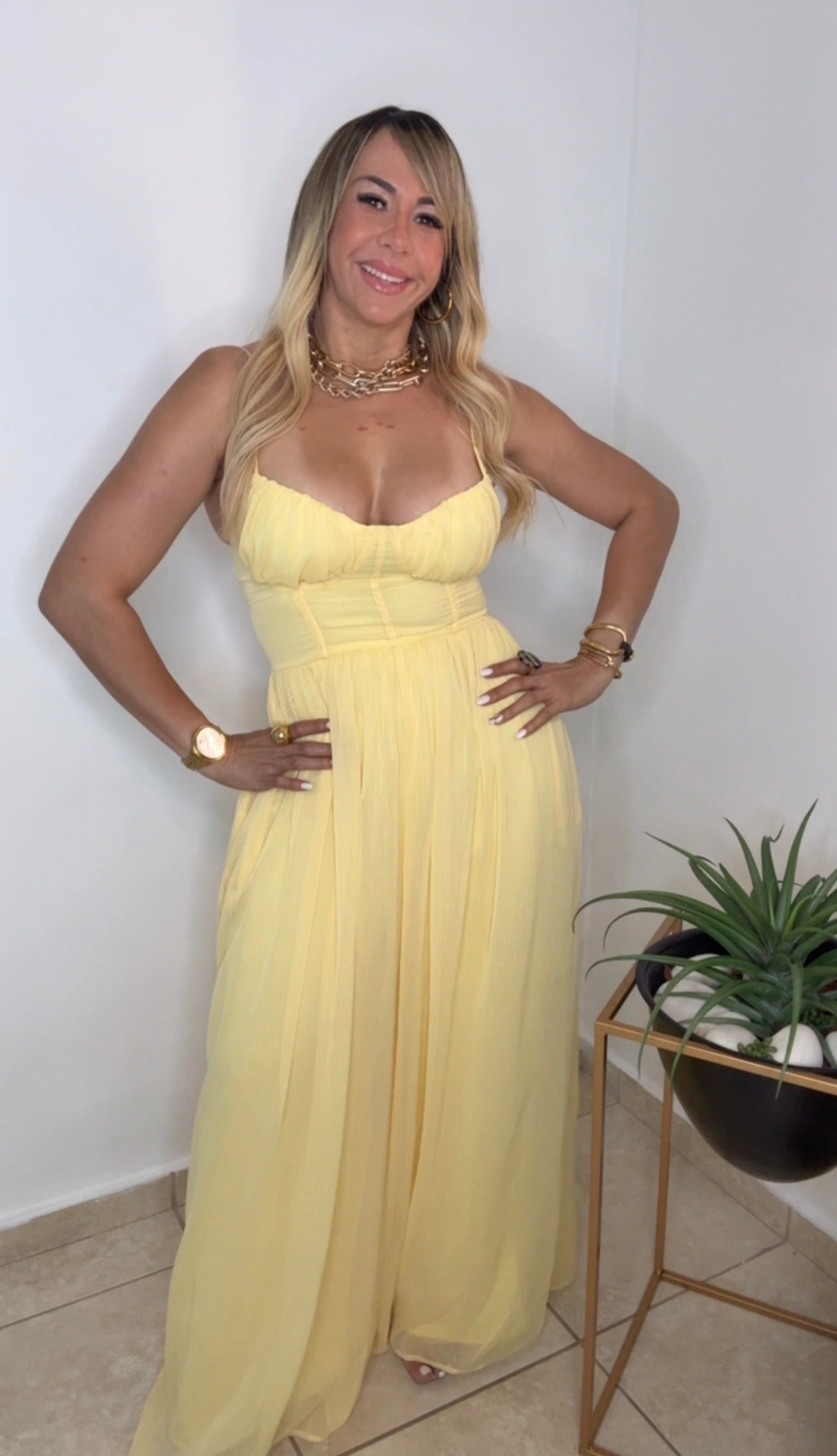 Yellow Summer Vibes Jumpsuit (VENTA FINAL)
