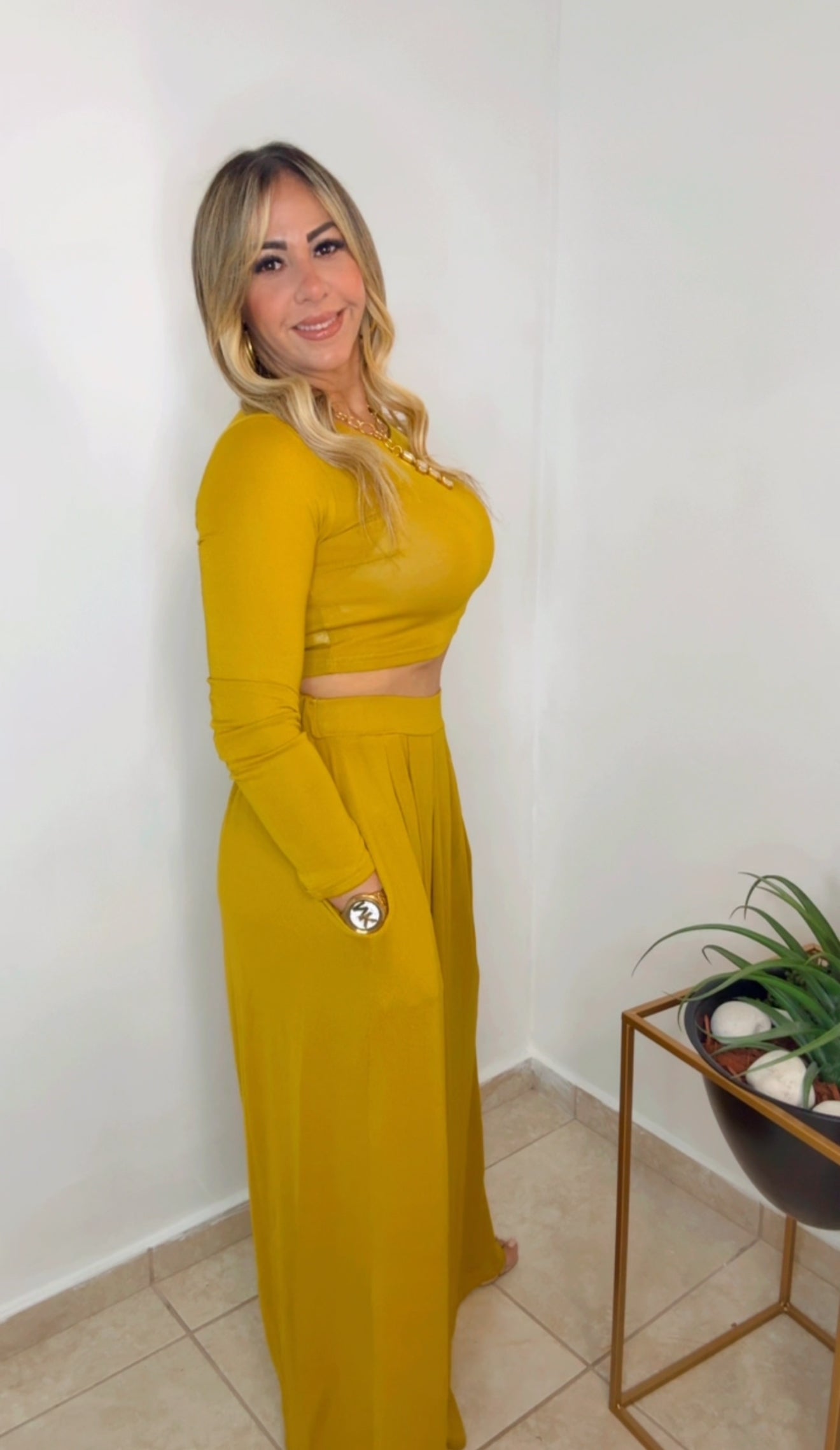 Mustard  Relaxed Fit Set