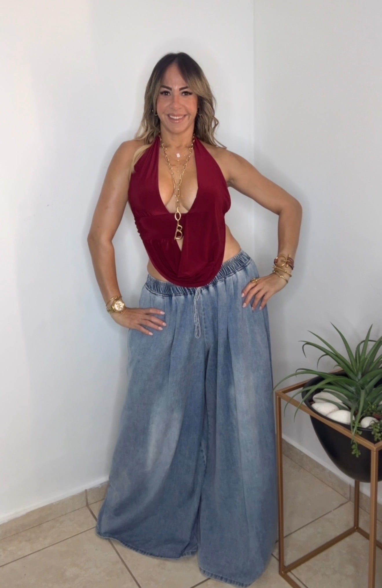Runway Denim Pants