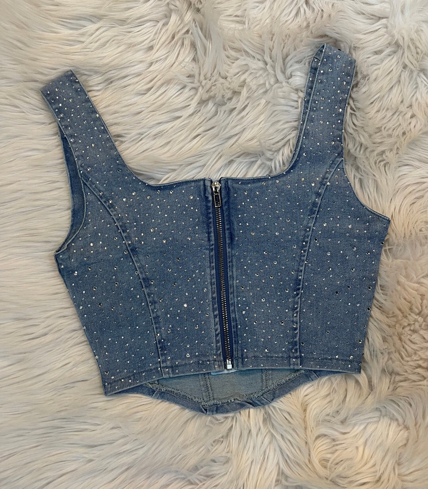 Crop en Denim