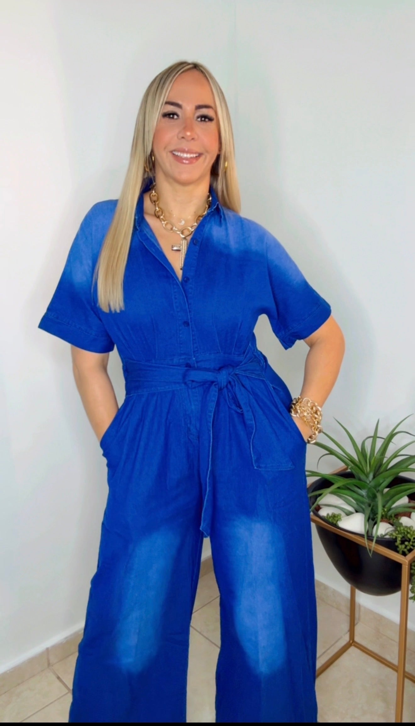 Medium Denim Jumpsuit