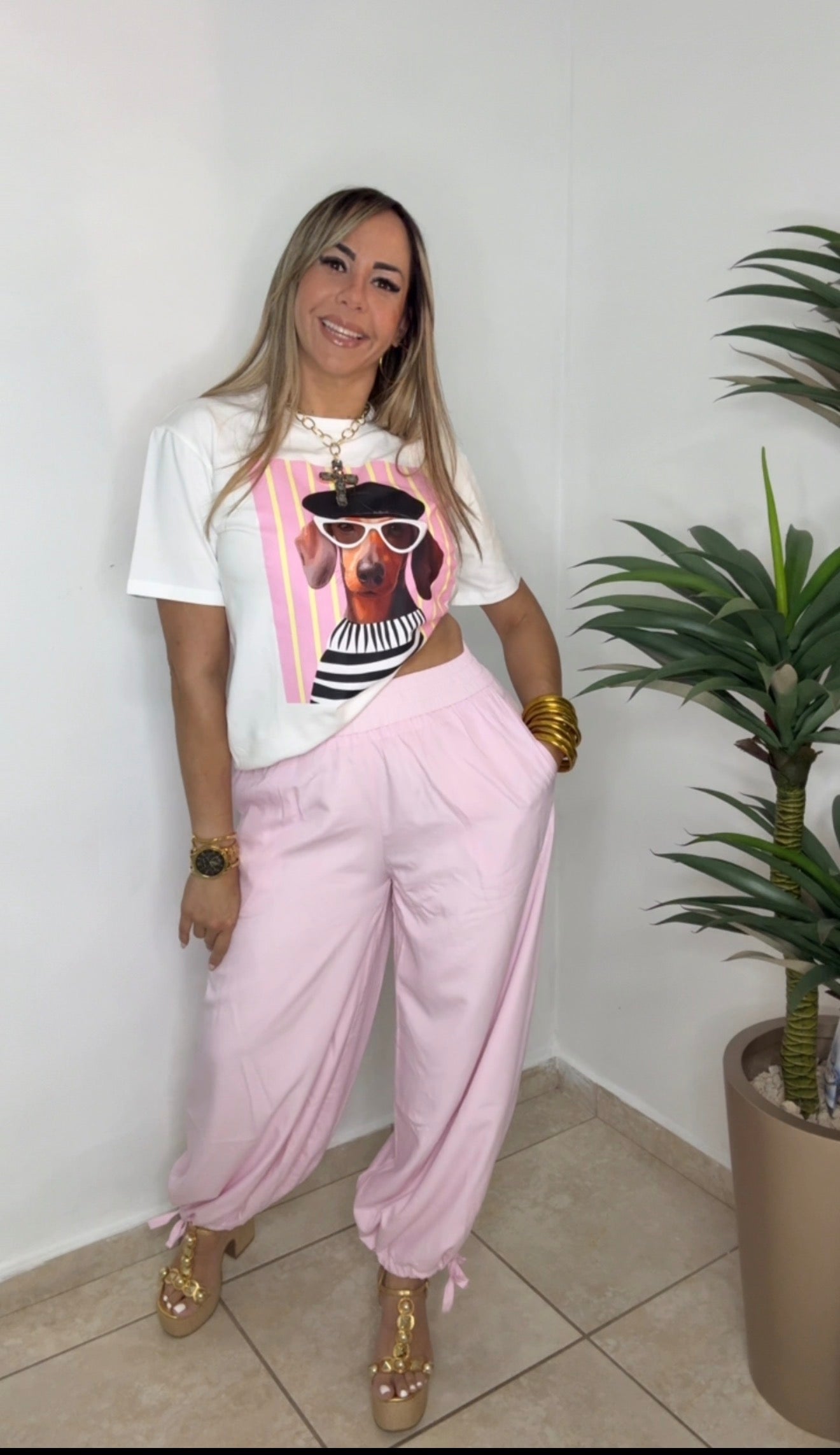 Baby Pink Balloons Pant