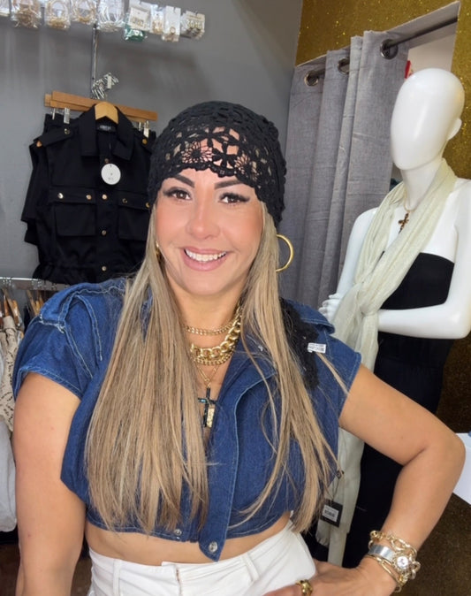Crochet Boho Cap
