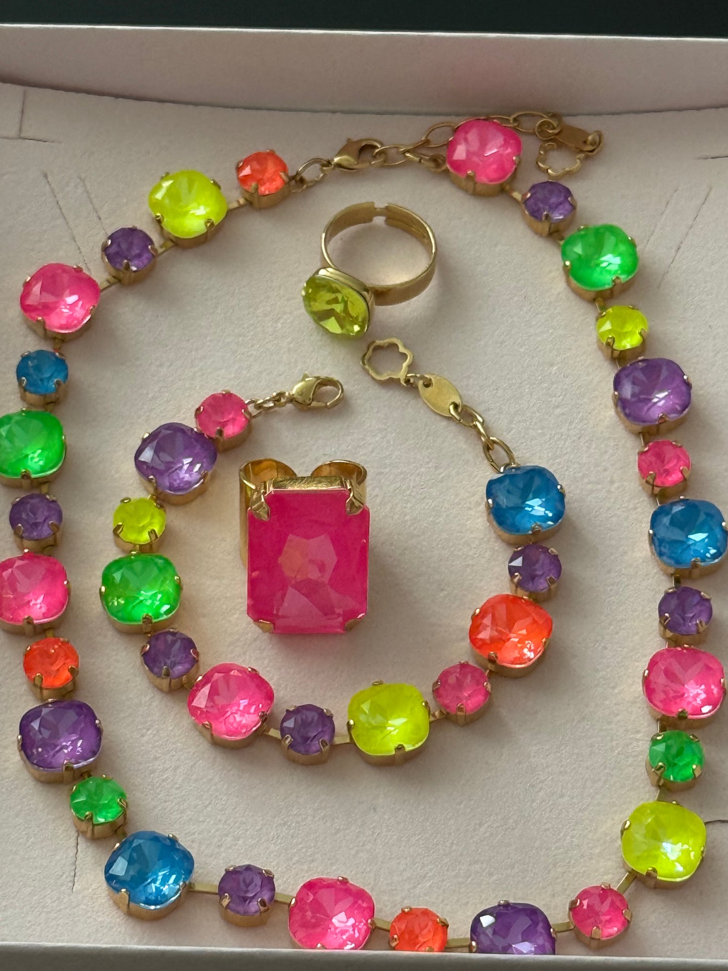 Pulsera Neon Multi Swarovski Oro
