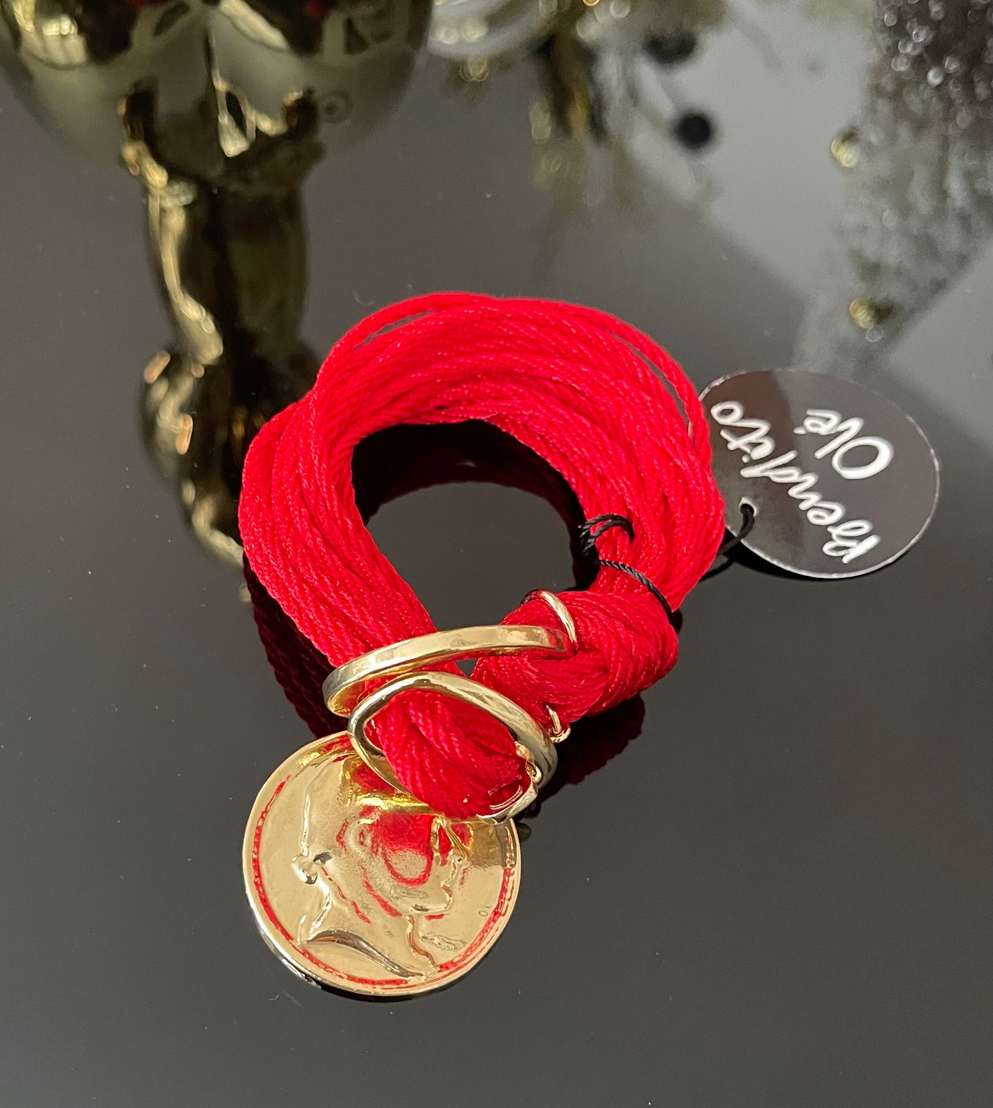 Bendito Olé Pulsera Moneda Oro