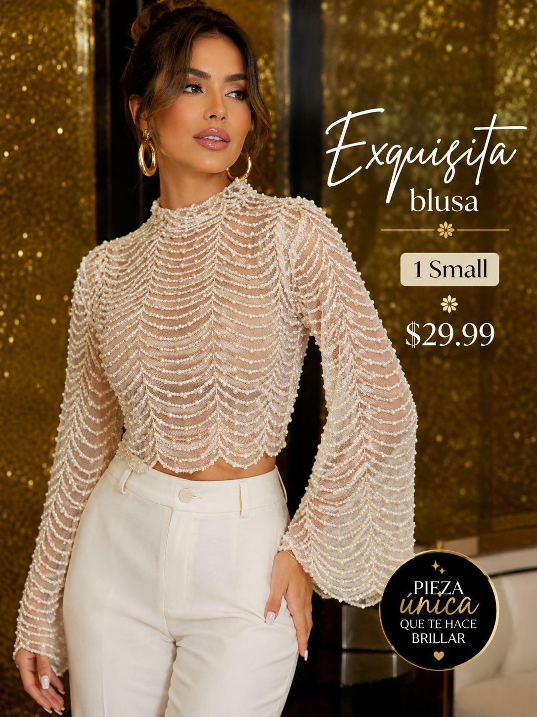 Blusa En Perlas