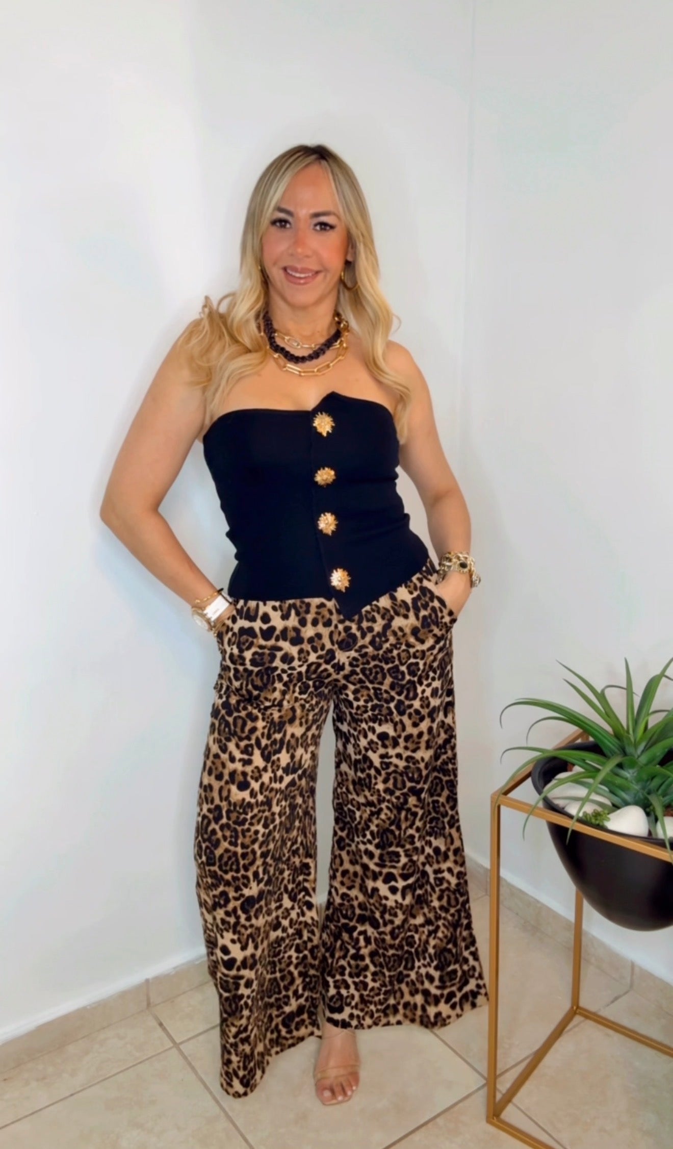 Leopard Relaxing Pant