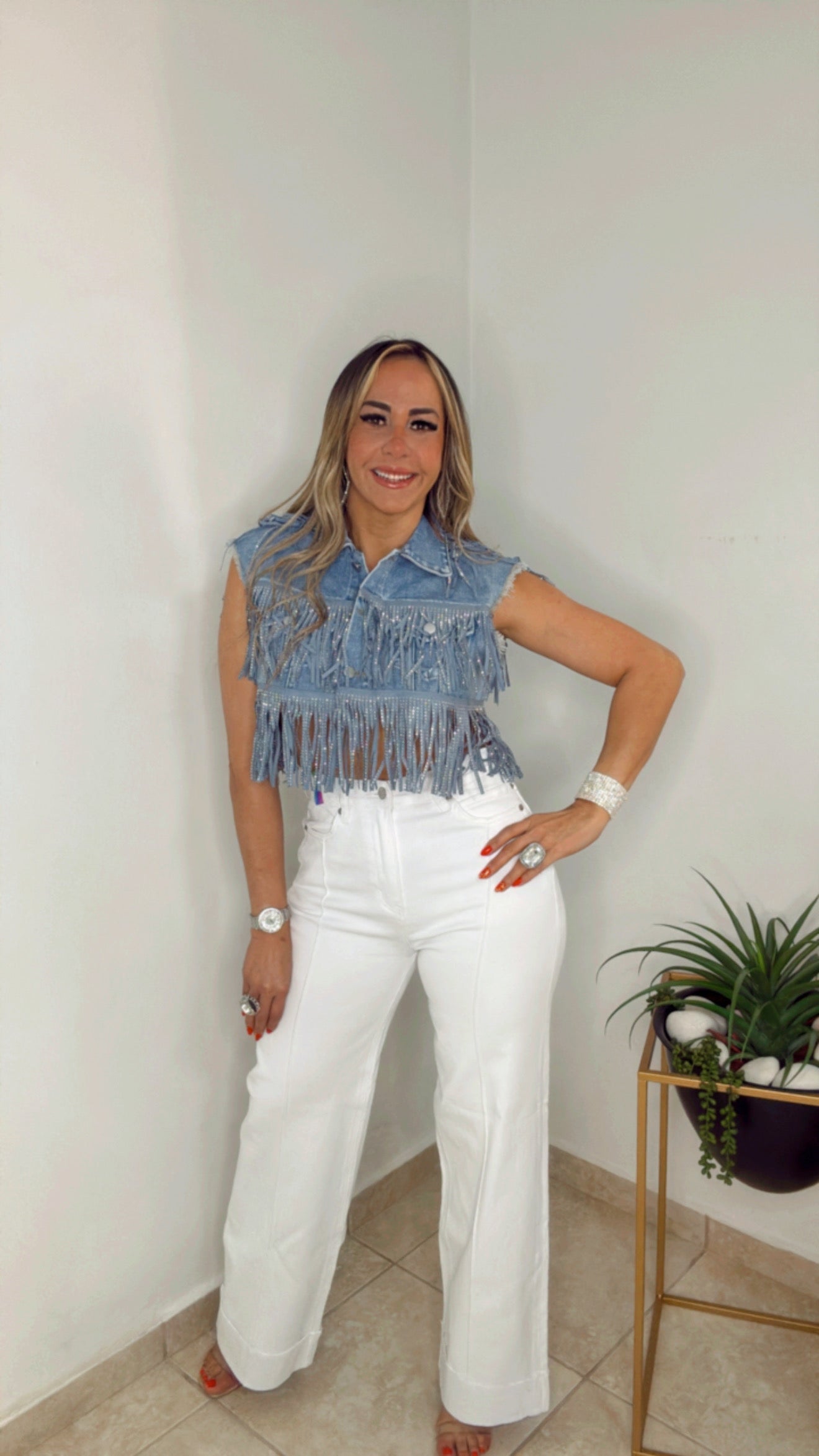 Vest Glam Denim