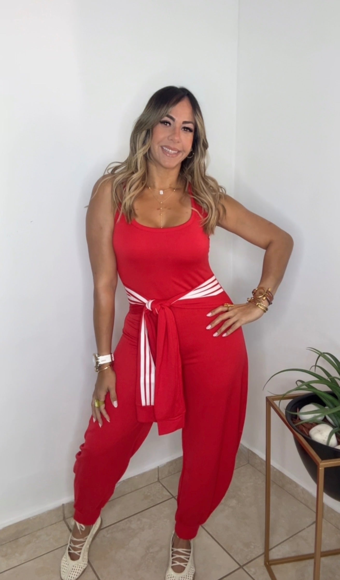 Red Allure Jumpsuit