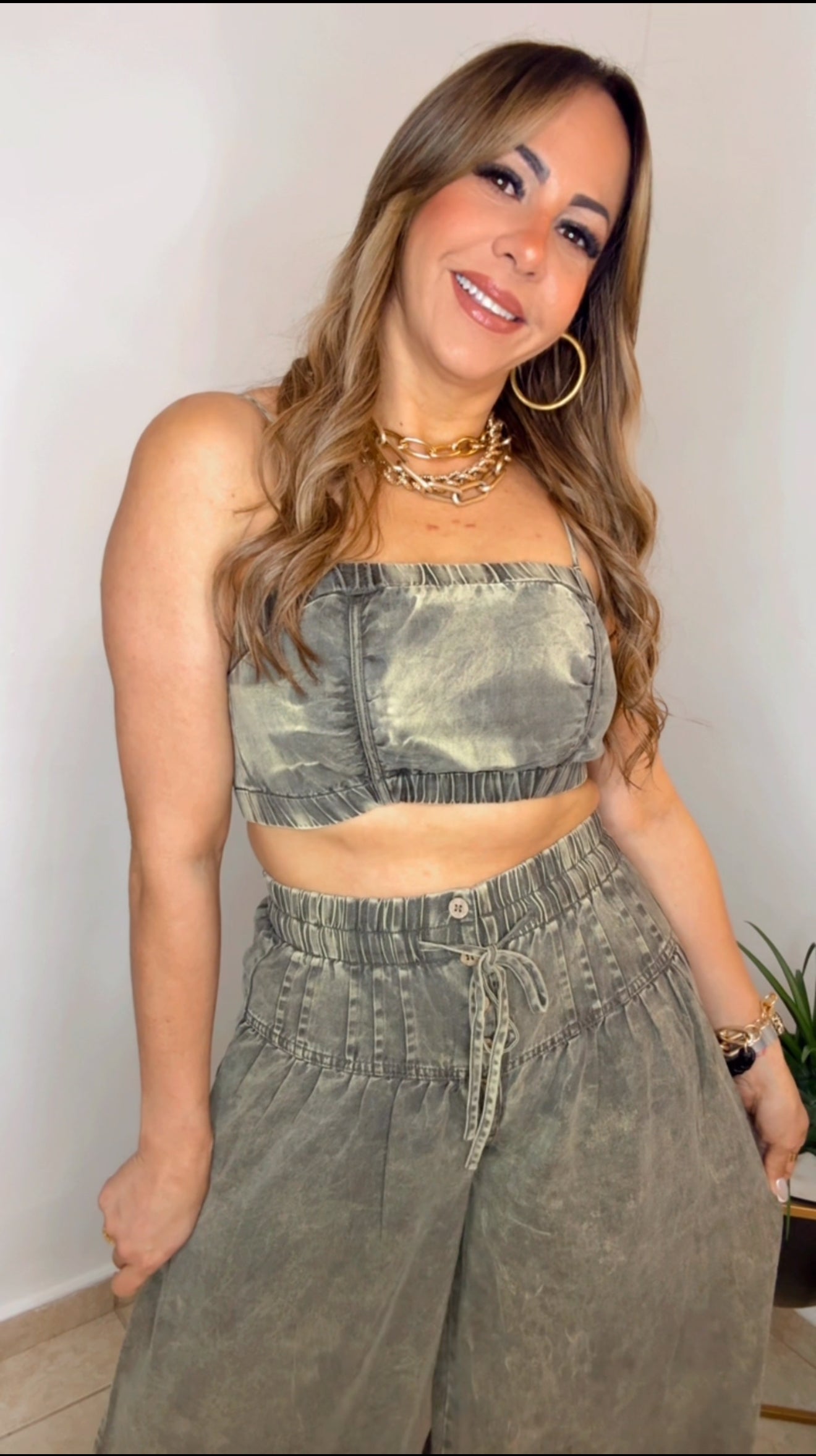 Olive Wash Button Set