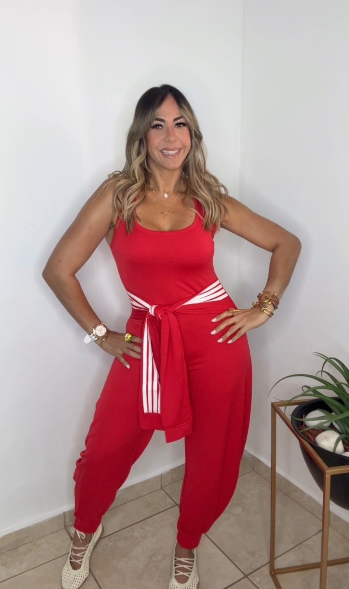 Red Allure Jumpsuit
