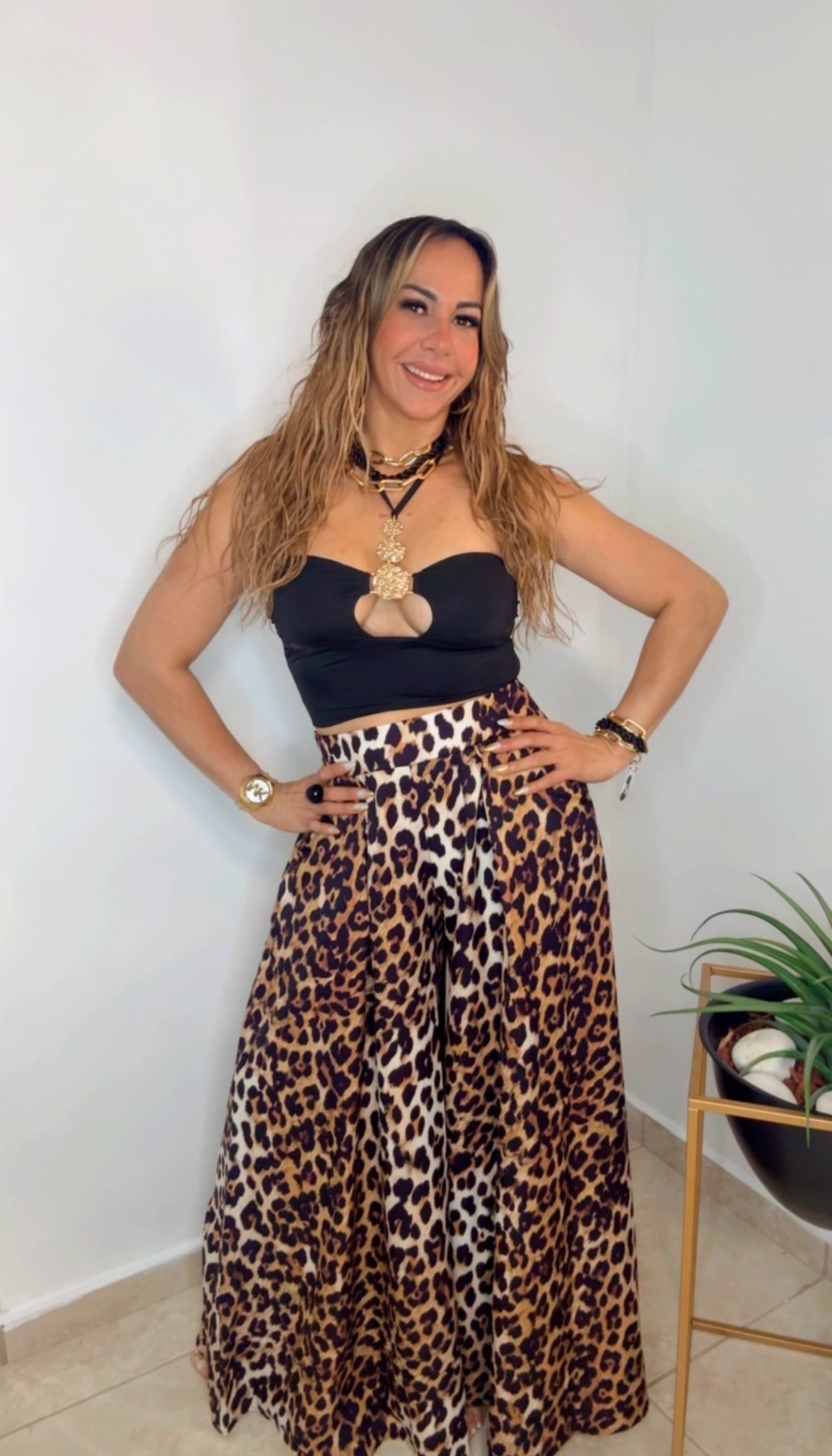 Animal Print Palazzo