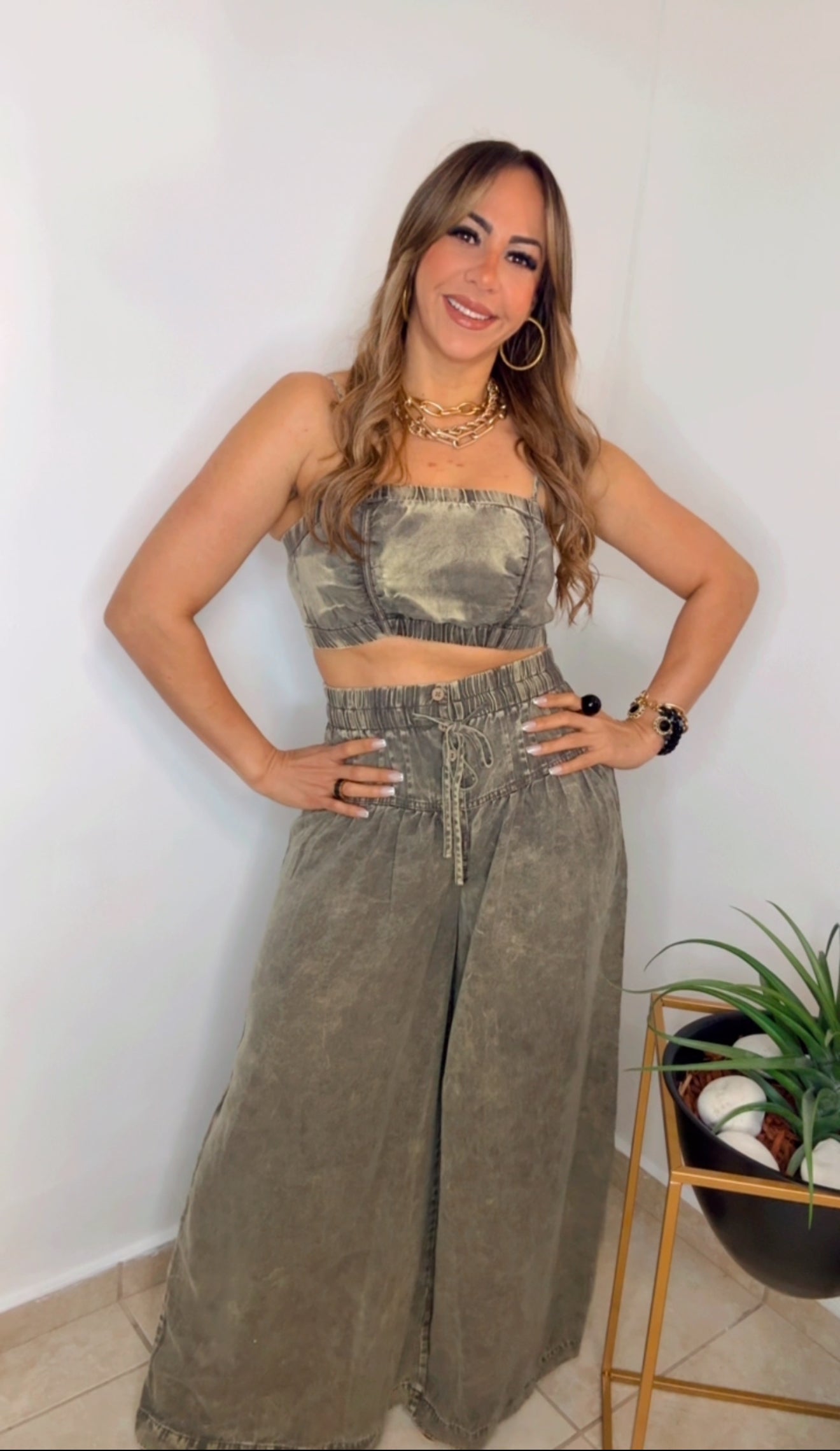 Olive Wash Button Set