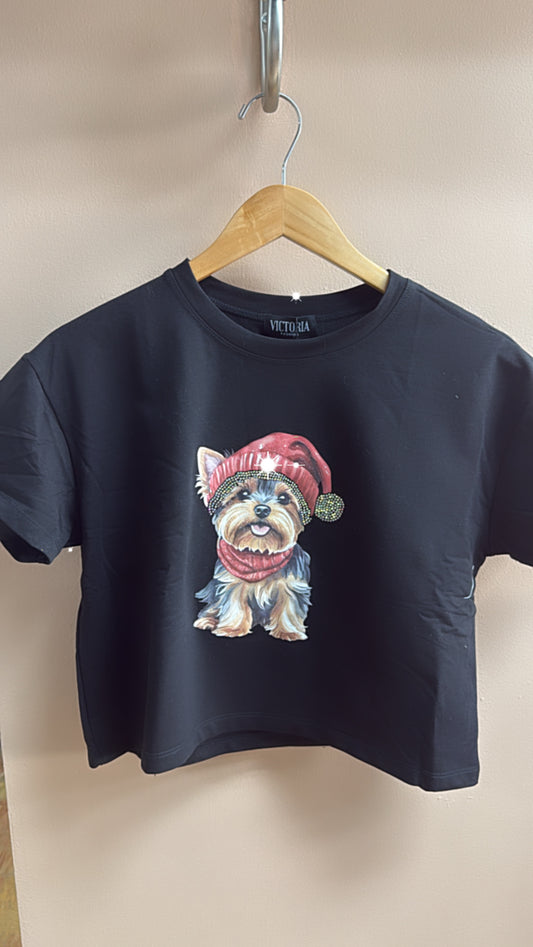 Black Yorkie T Shirt