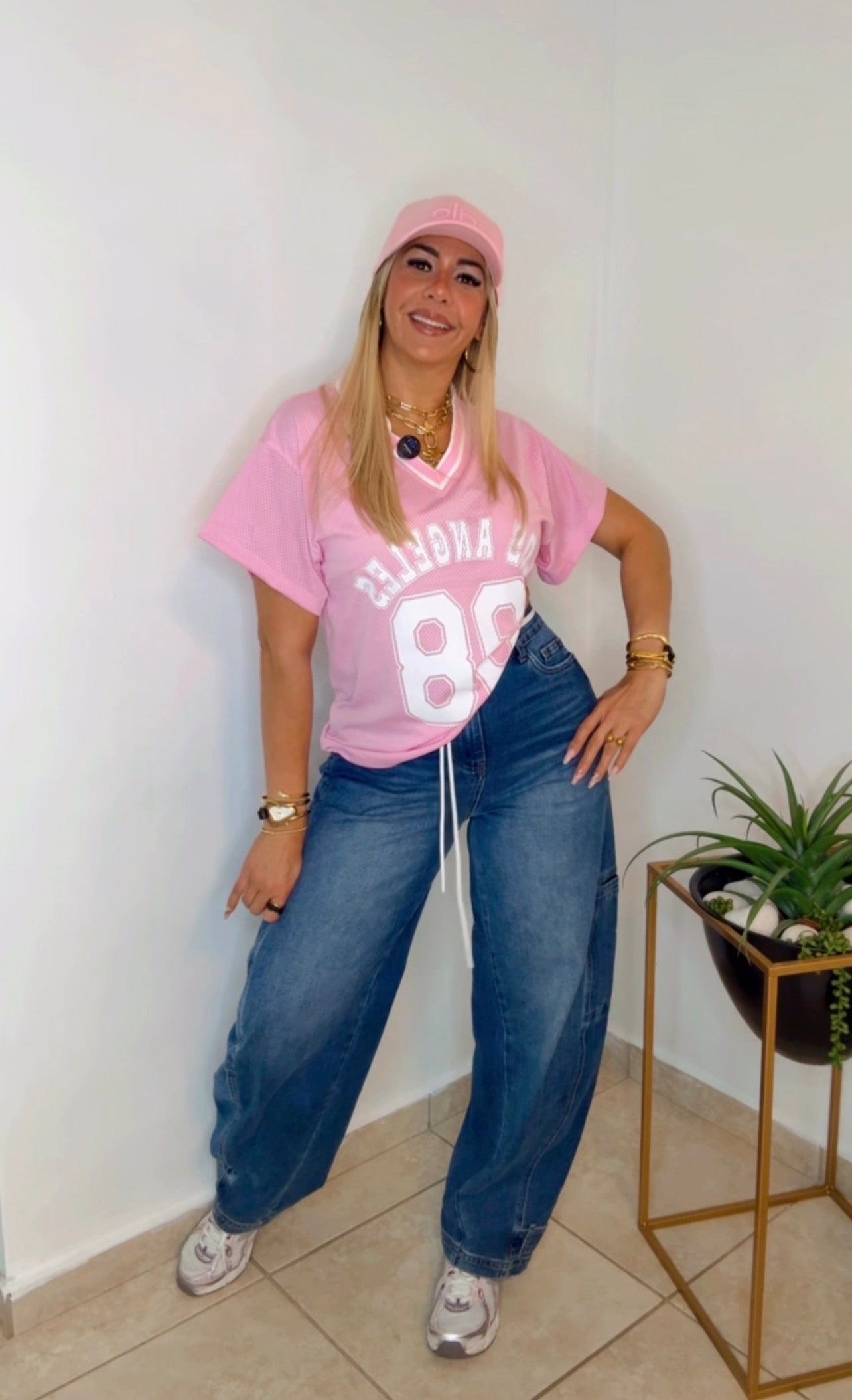 Jersey Number 98 Blouse Oversize