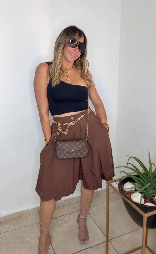 One Shoulder Crop