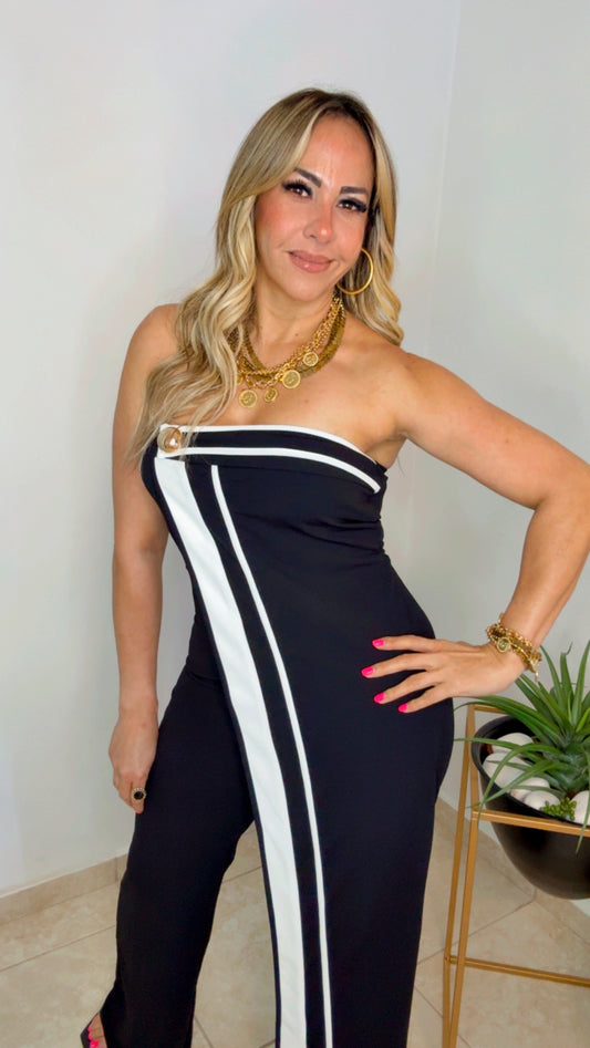 Black And White Jumpsuit