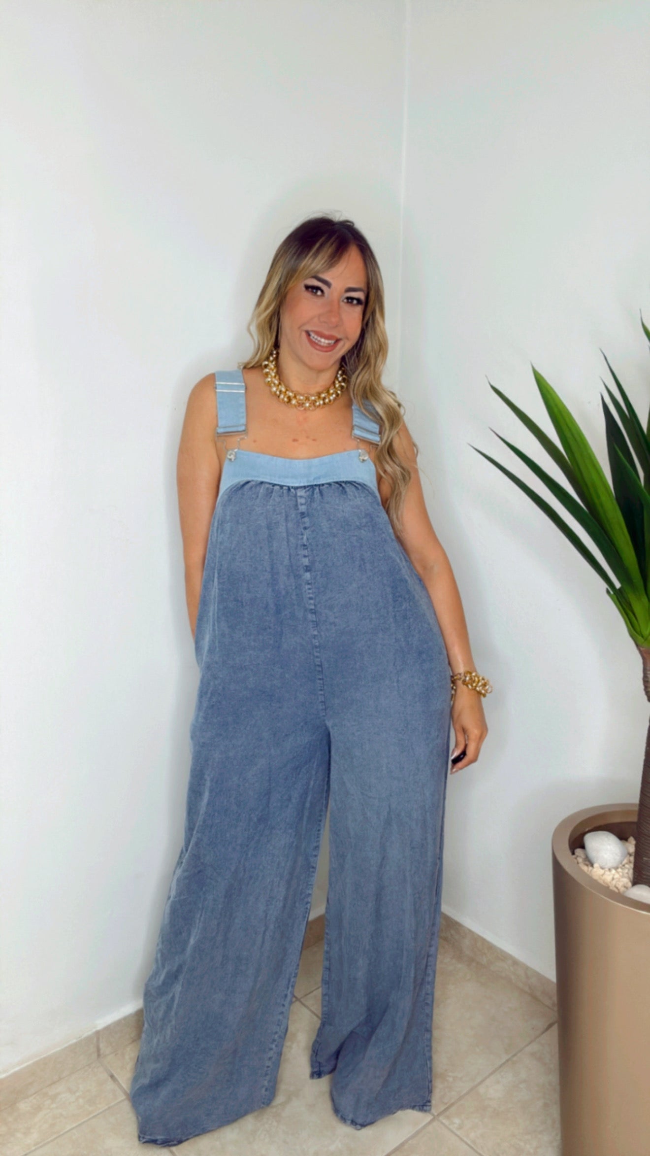 Light Denim BEST SELLER JUMPSUIT