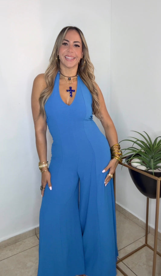Blue Summer Jumpsuit