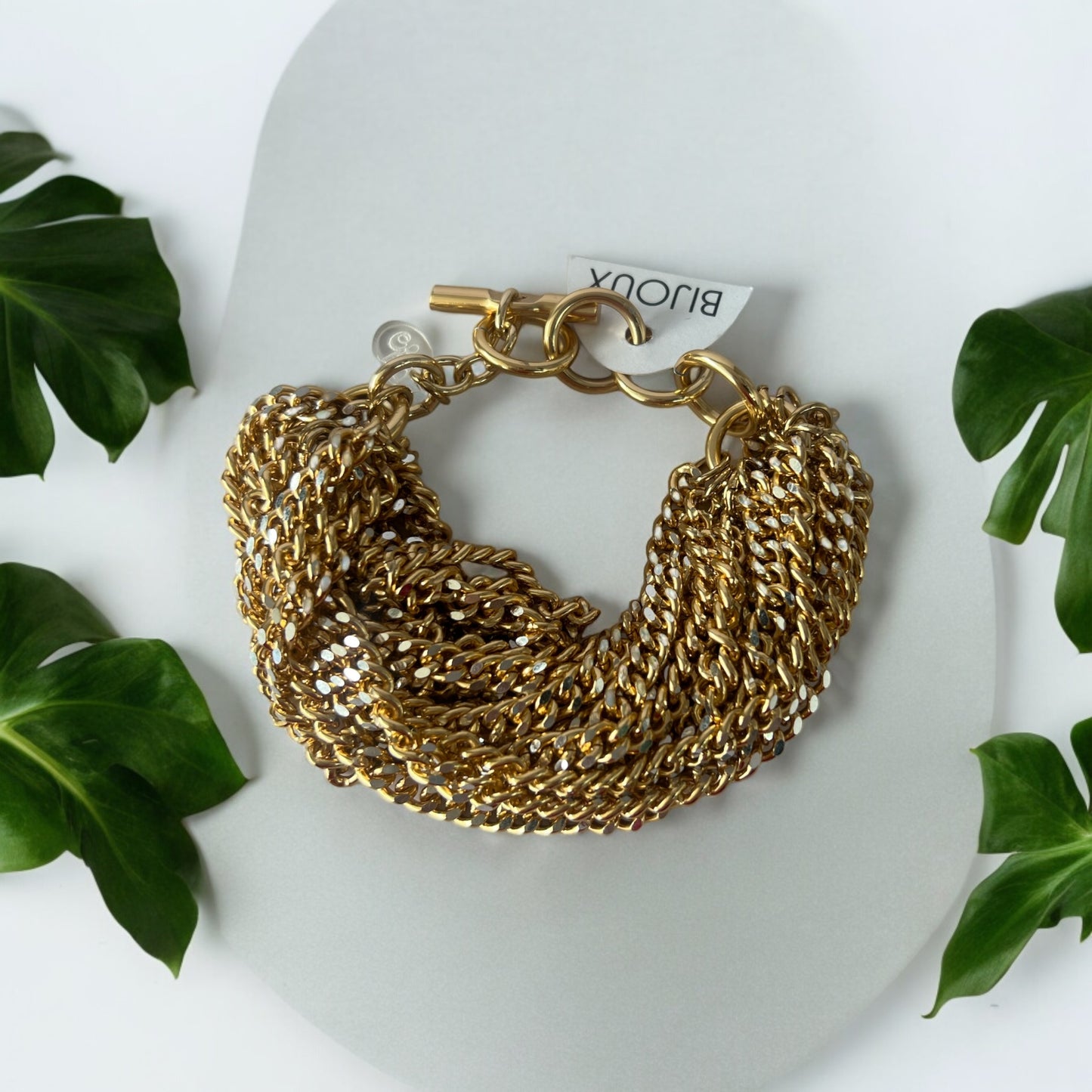 Gold Lots Rows Bracelet