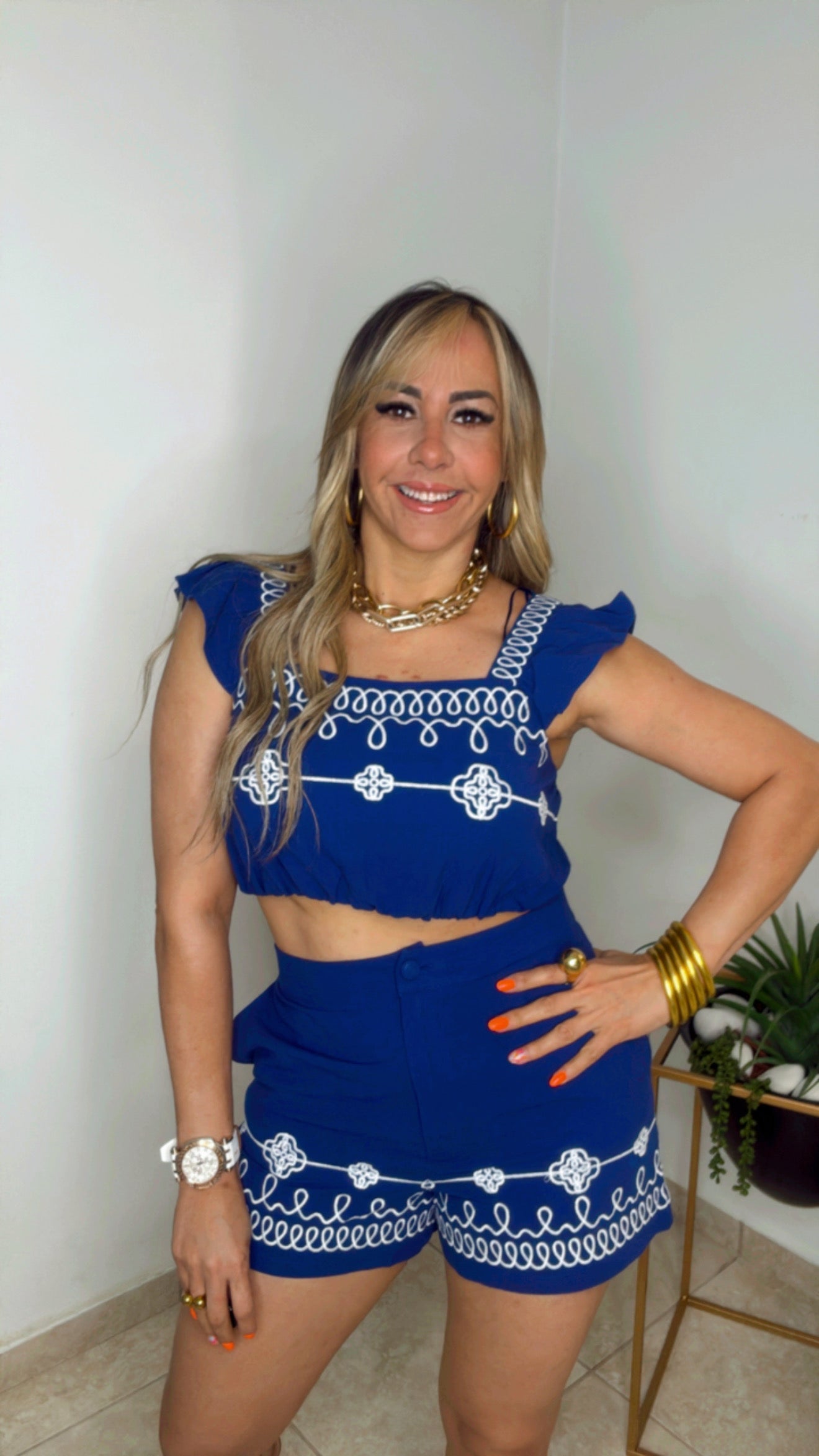 Navy And White Summer Set