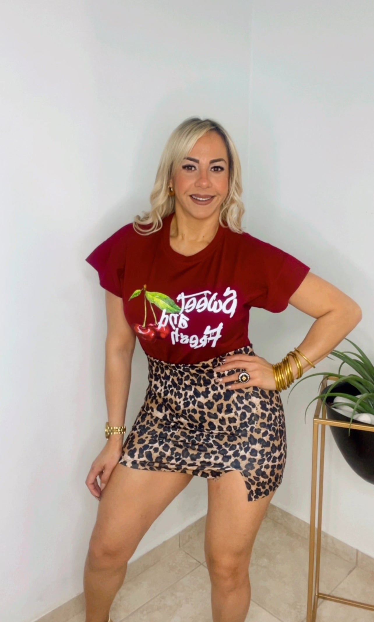 Burgundy Sweet Cherry Tshirt