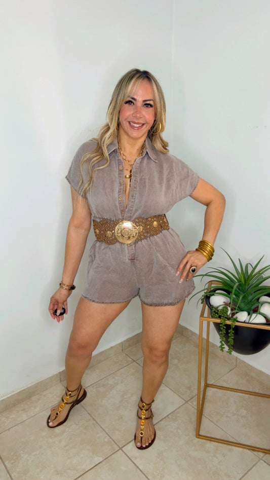 Light Brown Romper