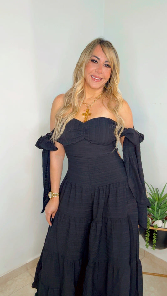 Black Grecia Jumpsuit