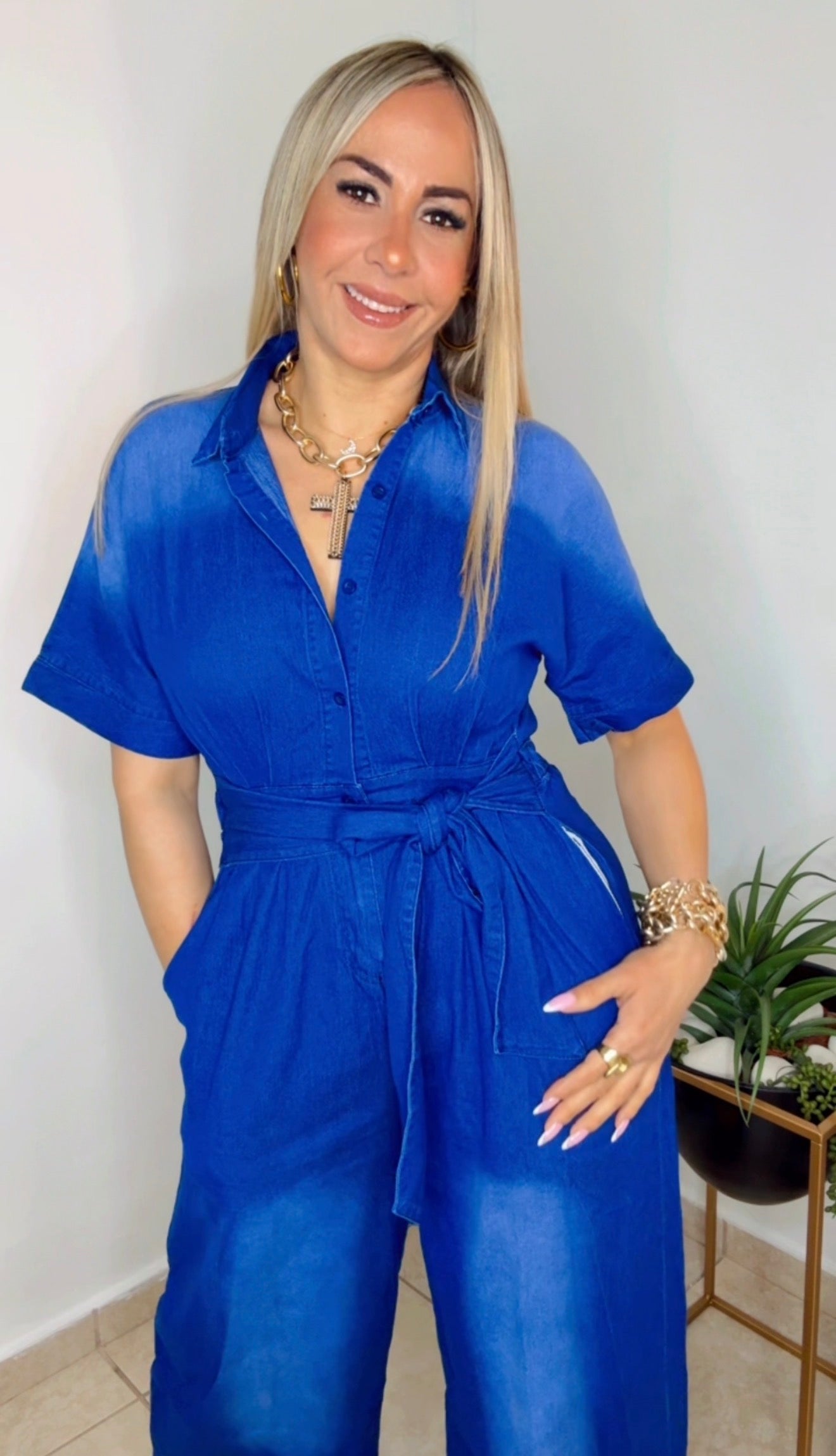 Medium Denim Jumpsuit