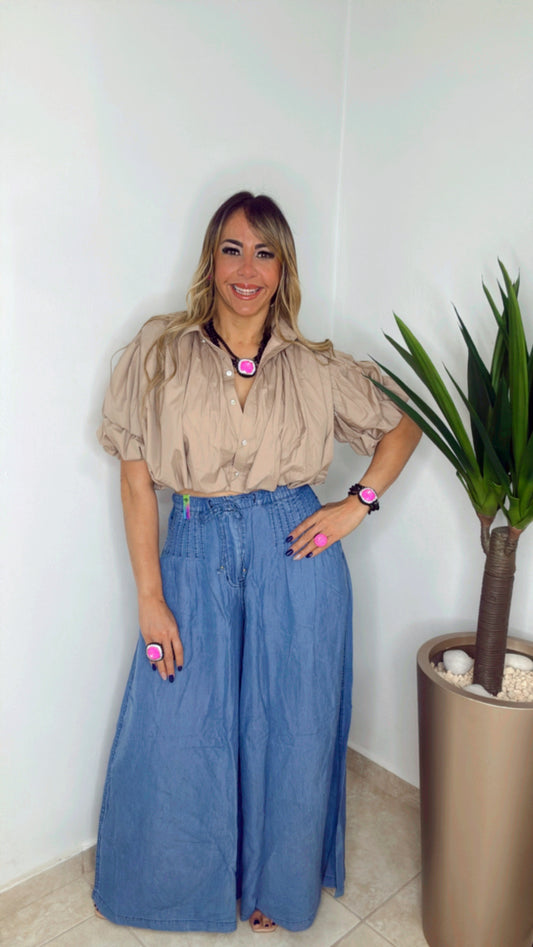 Taupe Pompous Blouse